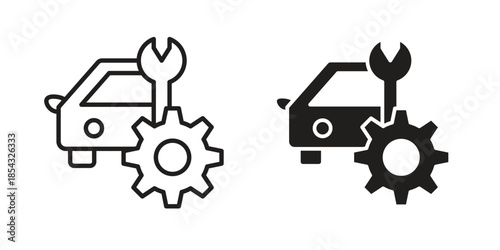 Car mechanic icons sign vectors. suitable for web, app, infographic, etc