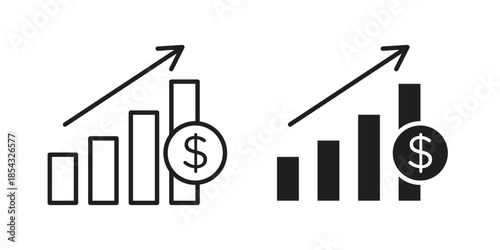 Chat arrow grow icons sign vectors. suitable for web, app, infographic, etc