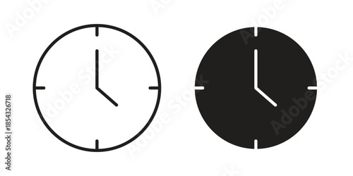 Clock icons sign vectors. suitable for web, app, infographic, etc