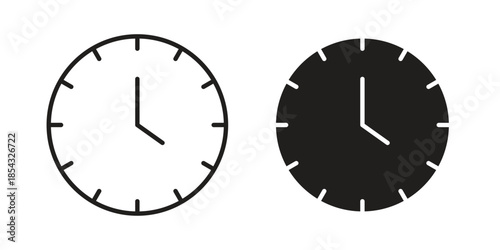Clock icons sign vectors. suitable for web, app, infographic, etc