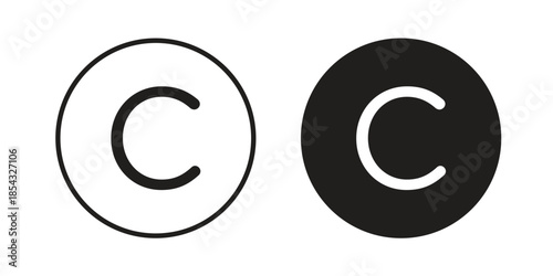 Copyright icons sign vectors. suitable for web, app, infographic, etc
