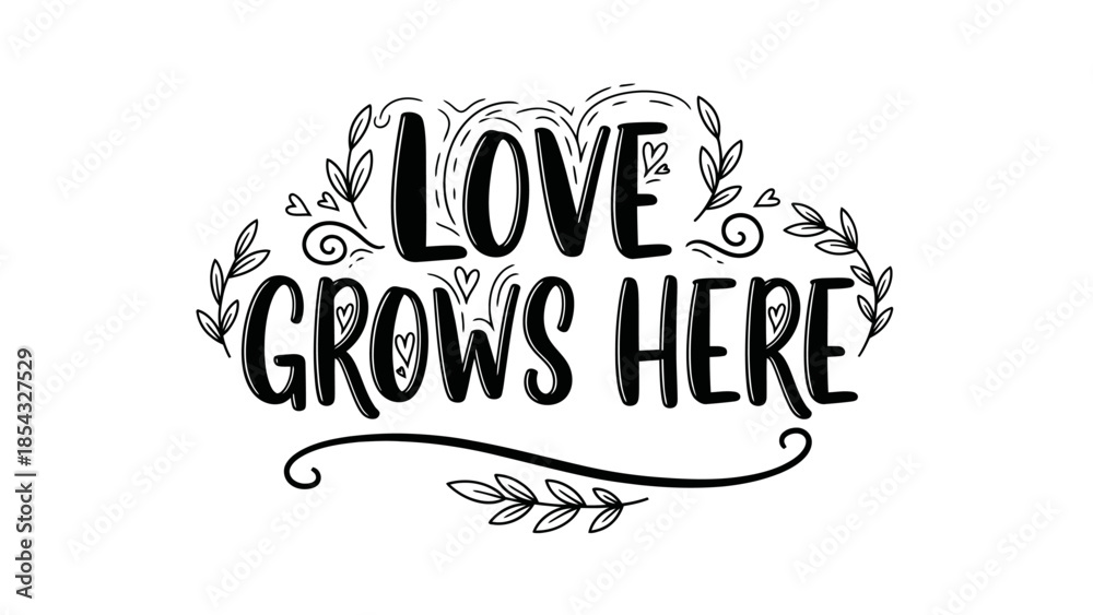 Fototapeta premium Aesthetic hand-drawn inspirational message