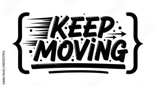 Dynamic Typographic Design Encouraging Continuous Progress and Forward Momentum