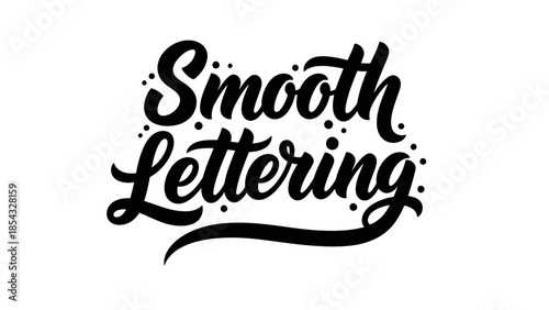 Elegant handwritten script typography design featuring smooth expressive lines and artistic