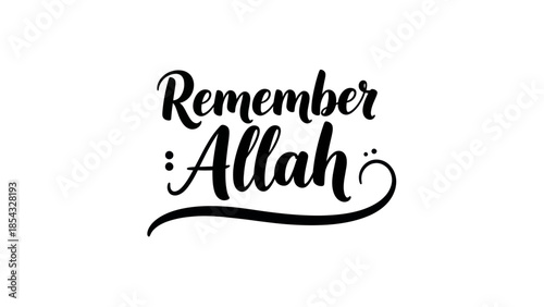 Elegant script calligraphy design with a powerful spiritual message on a clean background