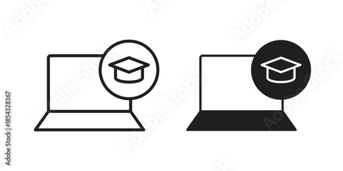 E learning icons sign vectors. suitable for web, app, infographic, etc