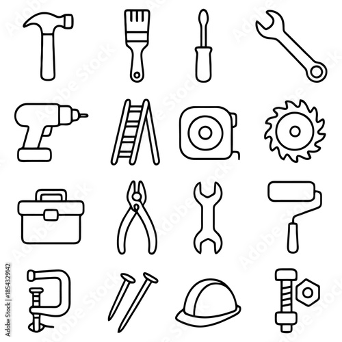 Essential Tools of the Trade: A meticulously crafted collection of indispensable tools, each a symbol of craftsmanship and precision, awaits the hands of artisans and builders alike.