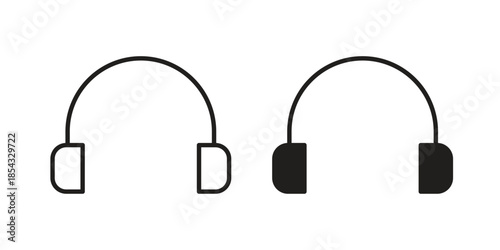 Headset icons sign vectors. suitable for web, app, infographic, etc