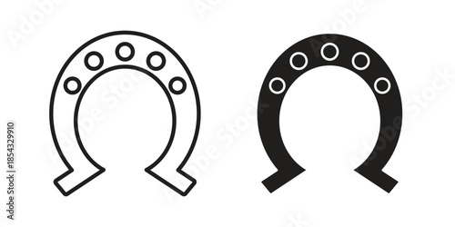 Horseshoe icons sign vectors. suitable for web, app, infographic, etc