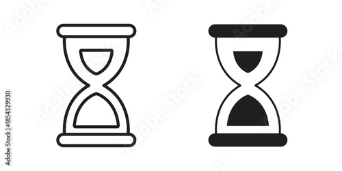 Hourglass end icons sign vectors. suitable for web, app, infographic, etc