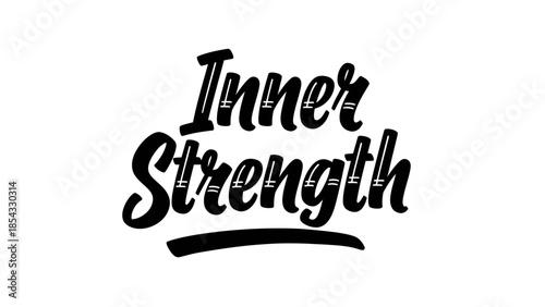 Empowering Typography Capturing The Essence of Inner Strength and Resilience