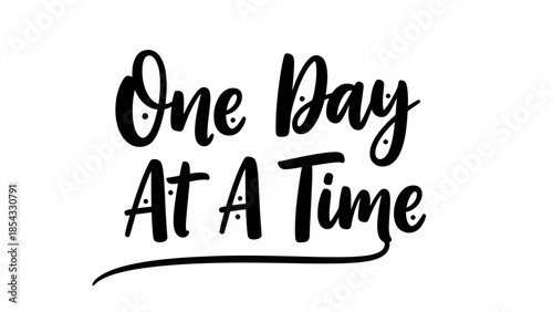 Inspiring typographic design for daily progress and positive mental well-being fostering a calm