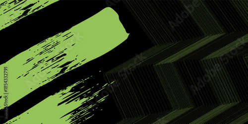 green black brush wrap car sticker pattern abstract. eps 10 illustration.