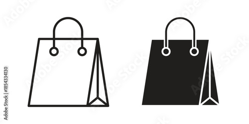 Shopping bag icons sign vectors. suitable for web, app, infographic, etc