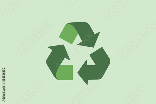 Eco friendly Green Recycling Symbol Illustrating Sustainability