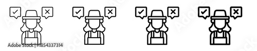 Discrimination  Icon Set Different Style Collection