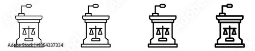 Speech  Icon Set Different Style Collection