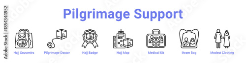 Pilgrimage Support Icon Banner and Collection