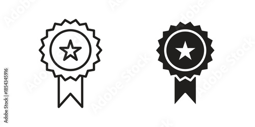 Accreditation icons for graphic design, logo, Web site, social media, UI, mobile app, vector illustration