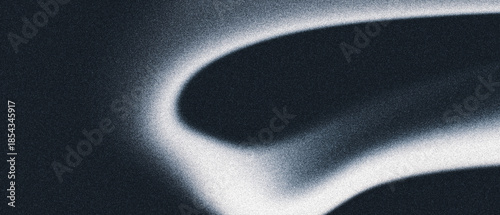 Cuadro en lienzo Silver black grainy background, black white abstract noise texture shape dark po