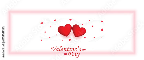 lovely valentines day wishes banner for social media post
