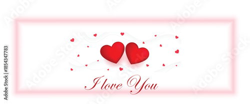 lovely valentines day wishes banner for social media post