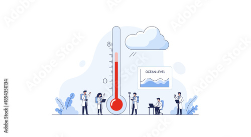 Climate change awareness and temperature monitoring with scientific analysis.