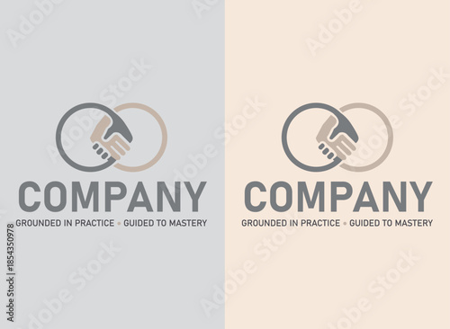 Professional corporate identity design for partnership and consulting services.