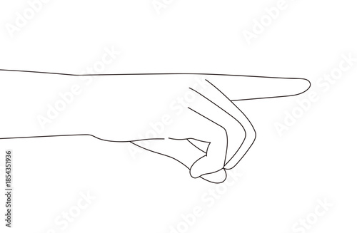 指を差すハンドイラスト素材