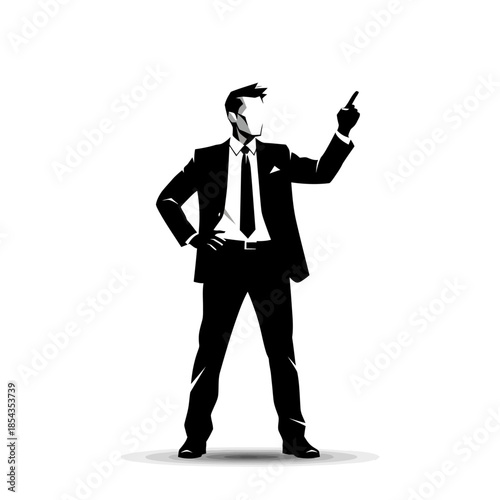 a businessman wearing a suit and tie