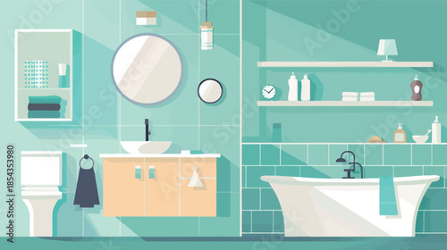 Bathroom vent fan vector icon silhouette with clean minimalist design, household ventilation symbol representing air circulation, moisture control and indoor airflow, suitable for home improvement