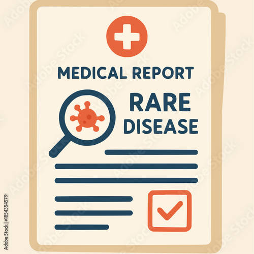 Rare Disease Medical Report Vector

