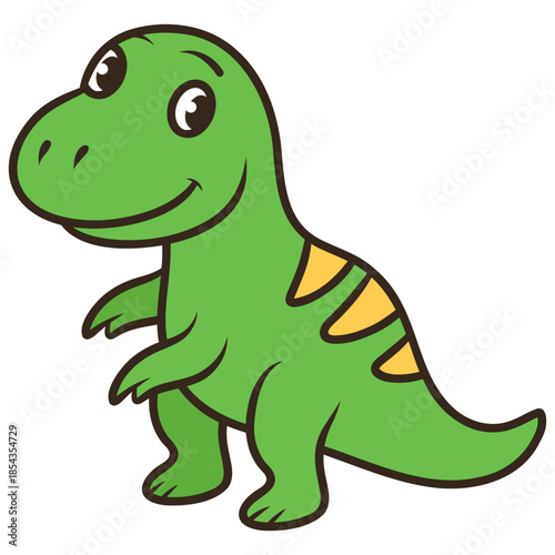 tyrannosaurus cartoon. dinosaur character illustration