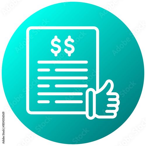 Authorization Gradient Icon, Mini Illustration Relate To Payment Service. Use For Modern Concept, Ui, Ux Web And App Development.