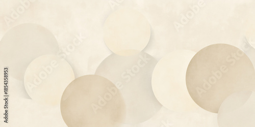 Subtle beige geometric forms on soft neutra 23