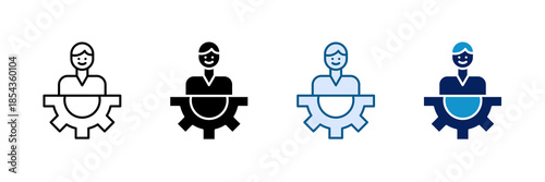 Child Sponsorship Icon Set Multiple Style Collection