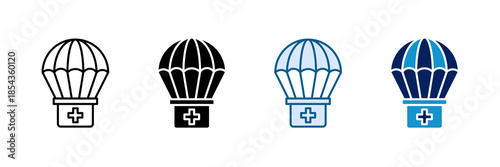 Medical Aid Icon Set Multiple Style Collection