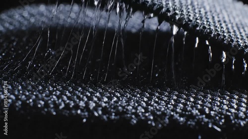 Slow Motion Action of Peeling Apart Velcro Fastener