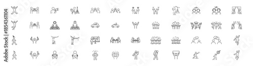 Simple Line Icons Community, Partnership, and Interaction