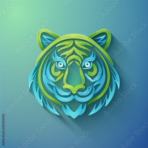 tiger head vector