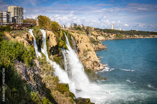 waterfall in antalya, turkiye, turkey, lara