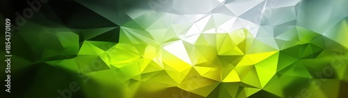 Wallpaper Mural Abstract polygonal background in green and yellow tones for modern design Torontodigital.ca