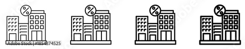 Corporate Tax Icon Set Different Style Collection