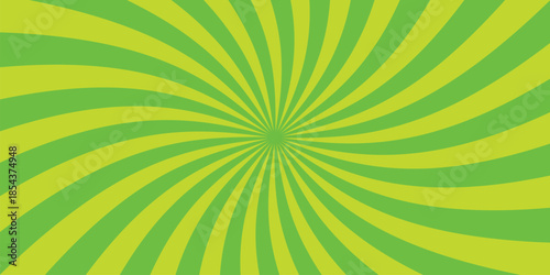 黄緑色のスパイラルな背景のベクターイラスト