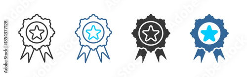 achievement icon set multiple style collection	
