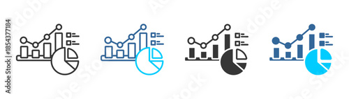 metric icon set multiple style collection	

