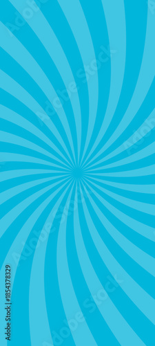 水色のスパイラルな背景のベクターイラスト