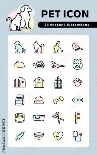 ペットのアイコンセット