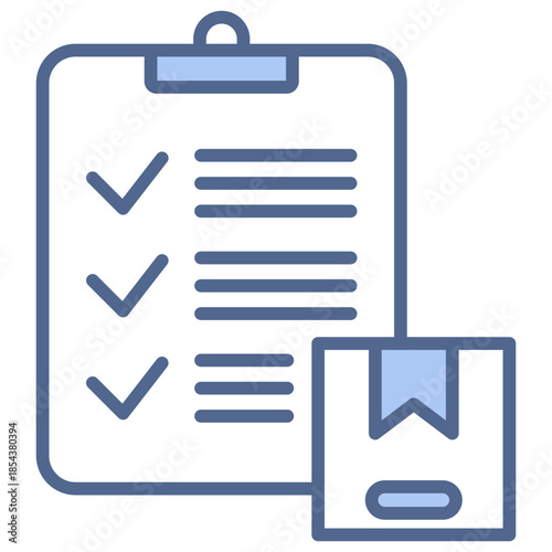 specifications blue icon