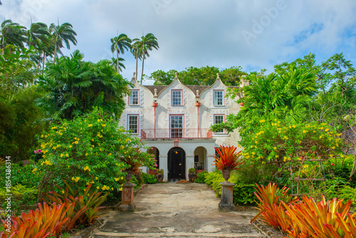 St. Nicholas Abbey is a plantation house with Jacobean style built in 1658 in St. Peter Parish, Barbados. 
